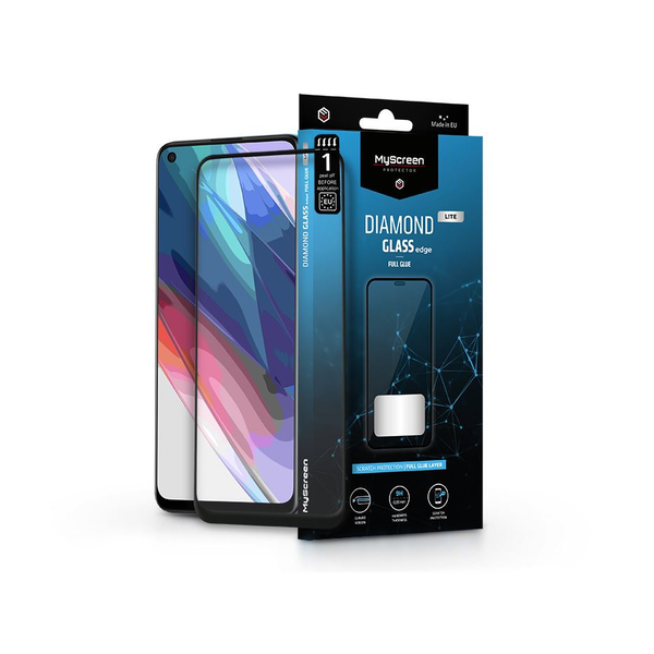 Скрийн протектор от закалено стъкло Oppo Reno5 4G/Reno5 5G - MyScreen Protector Diamond Glass Lite Edge2.5D Full Glue - черен