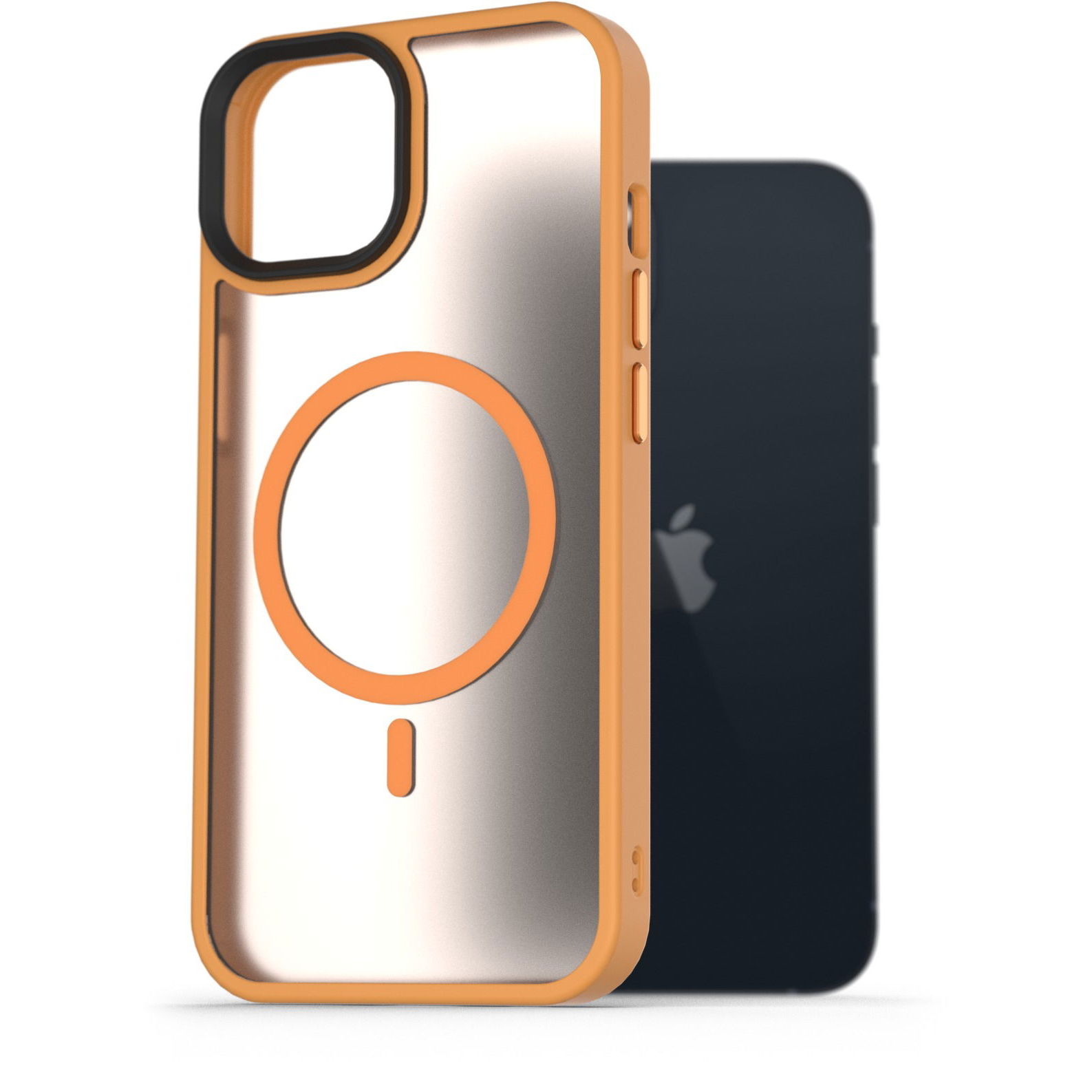 AlzaGuard Matte Case iPhone 13 MagSafe sárga tok (AGD-PCMM42Y)