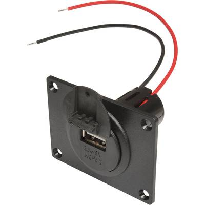 Beépíthető USB dugaszoló aljzat 12/24V, 3A,szerelőlappal és fedéllel, Procar (67332601)