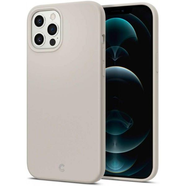 Spigen Ciel by Cyrill Silicone Apple iPhone 12 Pro Max tok kavicsszürke (ACS01653) (ACS01653)