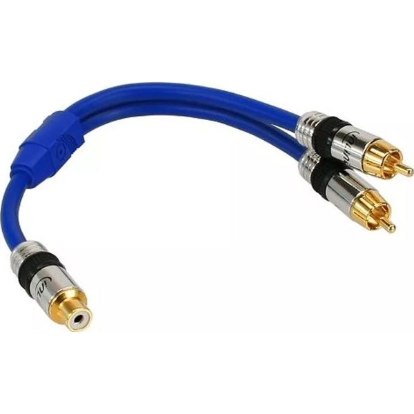 InLine 4043718078905 cavo audio 0,25 m 2 x RCA RCA Blu
