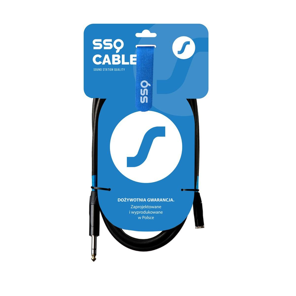SSQ JSG3 6.35mm Jack apa - 3.5mm Jack anya Sztereo Kábel (3m)