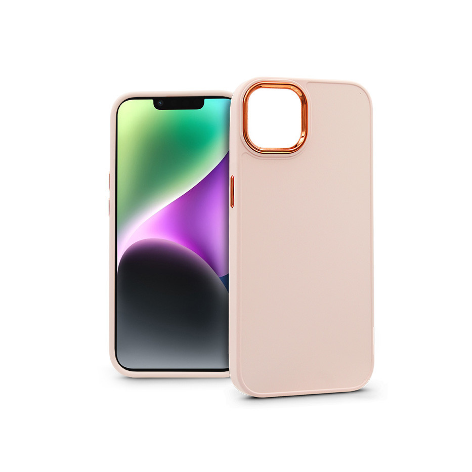 Apple iPhone 14 szilikon hátlap - Frame - pink (PT-6642)