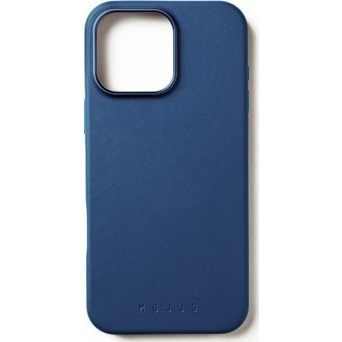 Mujjo iPhone 16 Pro Max Vegán Bőrtok - Kék