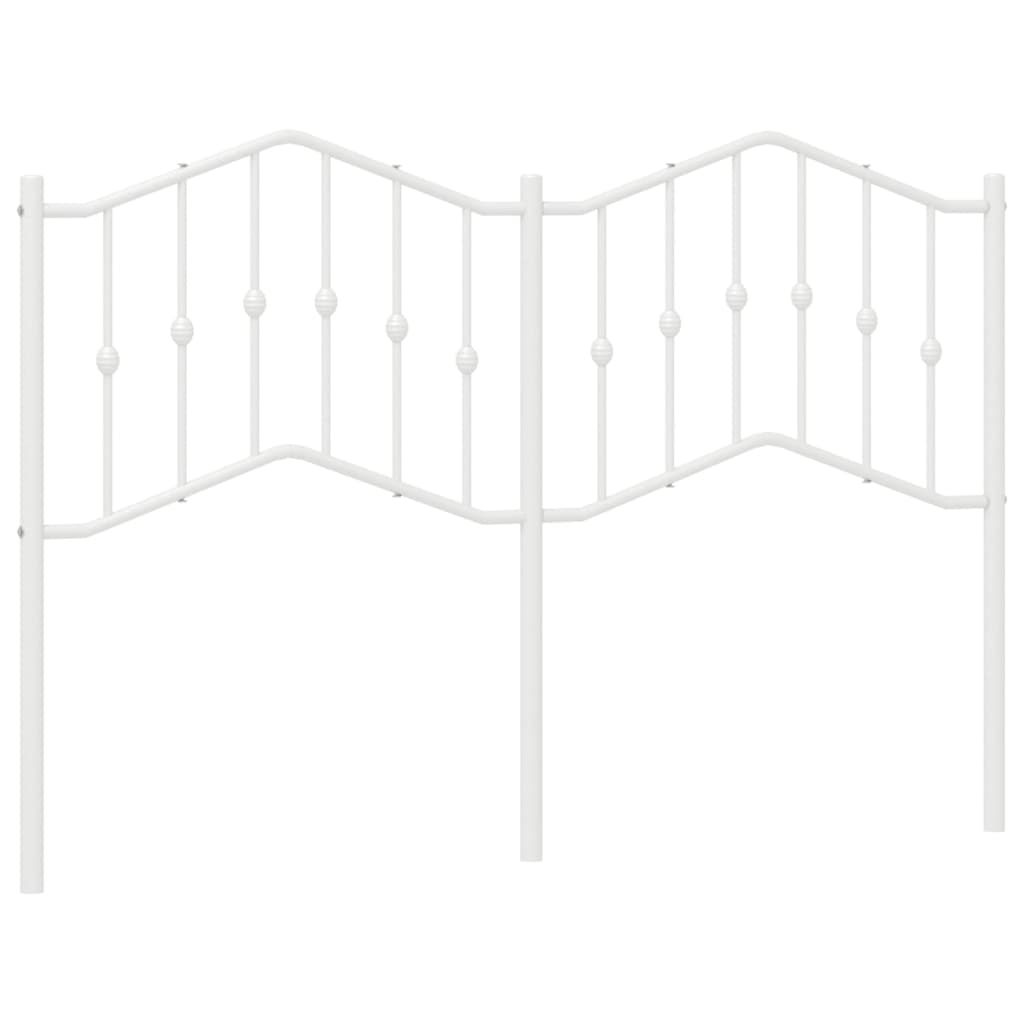 fehér fém fejtámla 135 cm (373870)