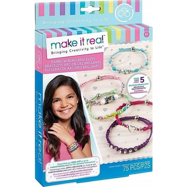 Make It Real Jewelry: Bájos karkötők szikrázó gyöngyökkel - ékszerkészítő szett