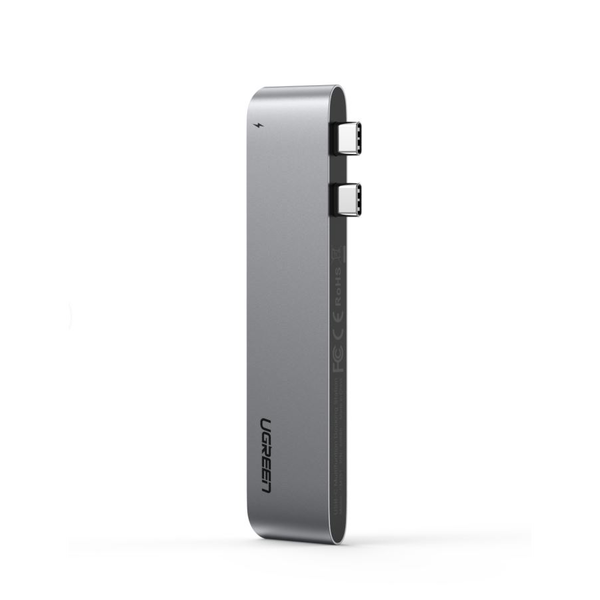 Ugreen 60560 dokkoló állomás és port replikátor Dokkolás USB 3.2 Gen 1 (3.1 Gen 1) Type-C Ezüst