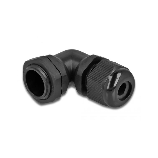 Delock Kábel tömszelence PG11 90° hajlított fekete