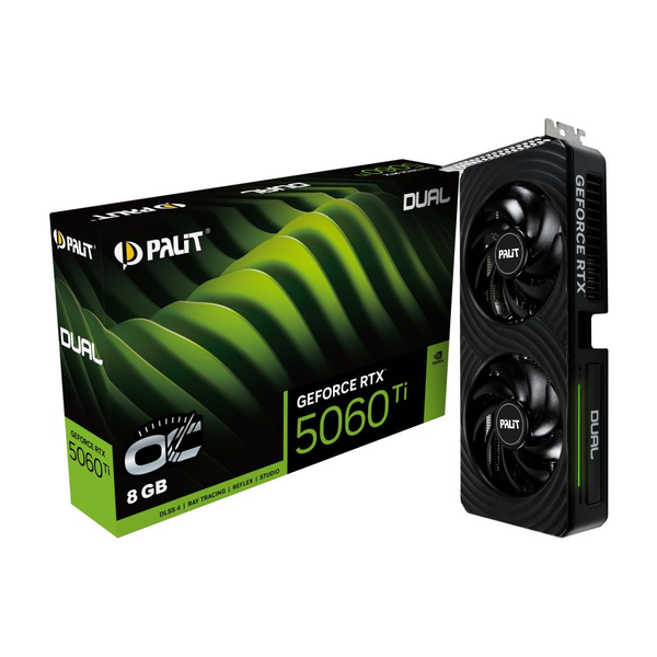 Palit GeForce RTX 5060 TI 8GB GDDR7 Dual OC Videókártya