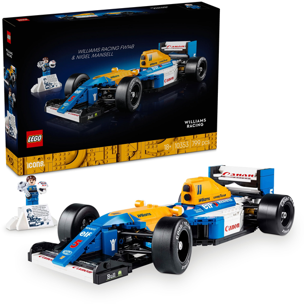 LEGO ICONS WILLIAMS RACING FW14B AND NIGEL MANSELL 10353