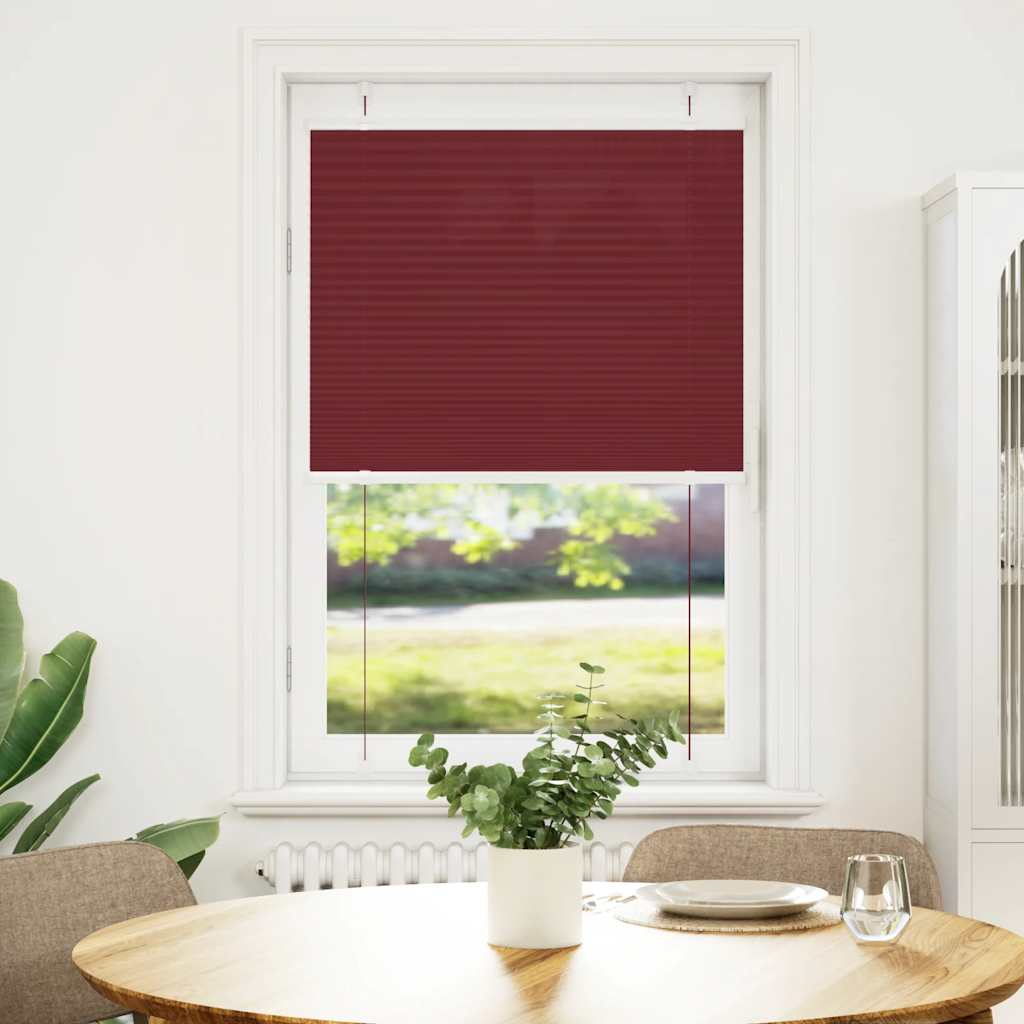 pliszírozott redőny Bordeaux piros 80x100 cm szövetszélesség (4015224)