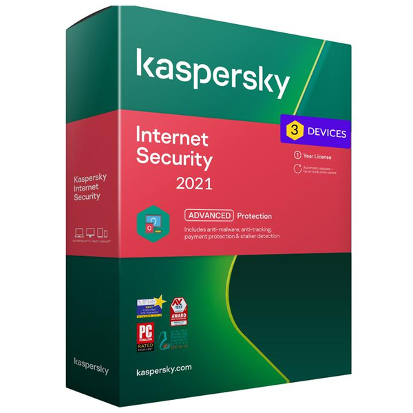 Kaspersky Internet Security - 3 eszköz / 1 év