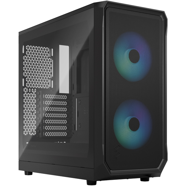 Fractal Design Focus 2 RGB Black Clear Tint táp nélküli ablakos ház fekete (FD-C-FOC2A-03)