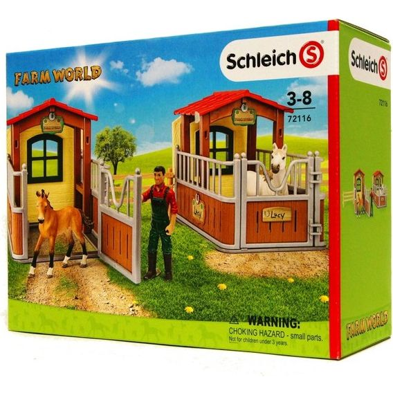 schleich FARM WORLD Visit in the open stable