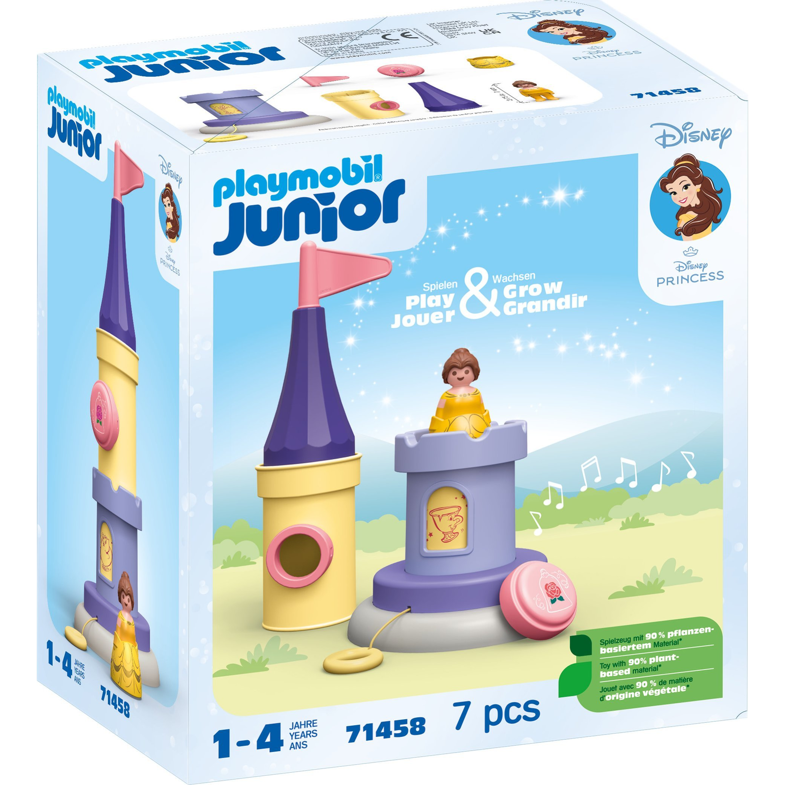 Playmobil 71458 Junior - Disney Belle Játék Torony Melódiával Építőjáték (71458)