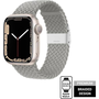 Crong Wave Band Apple Watch Series 7/6/3/SE/Nike Szövet pánt 38/40/41mm - Szürke