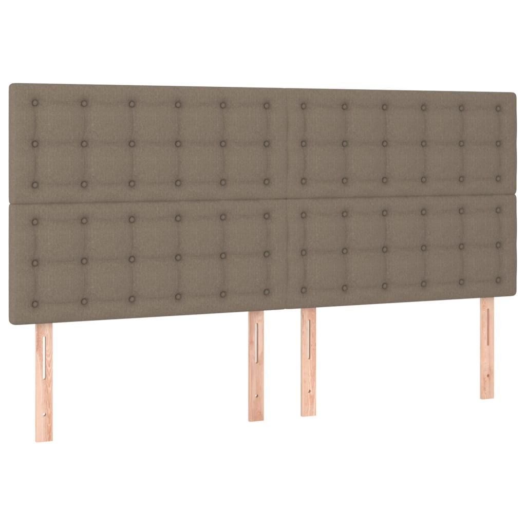 4 db tópszínű szövet fejtámla 80 x 5 x 78/88 cm (3116776)