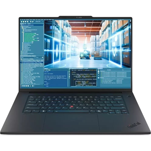 Lenovo ThinkPad T1g Gen 8 Intel Core Ultra 9 285H Laptop 40,6 cm (16") WQUXGA 64 GB LPDDR5x-SDRAM 1 TB SSD NVIDIA GeForce RTX 5070 Wi-Fi 7 (802.11be) Windows 11 Pro Német Fekete