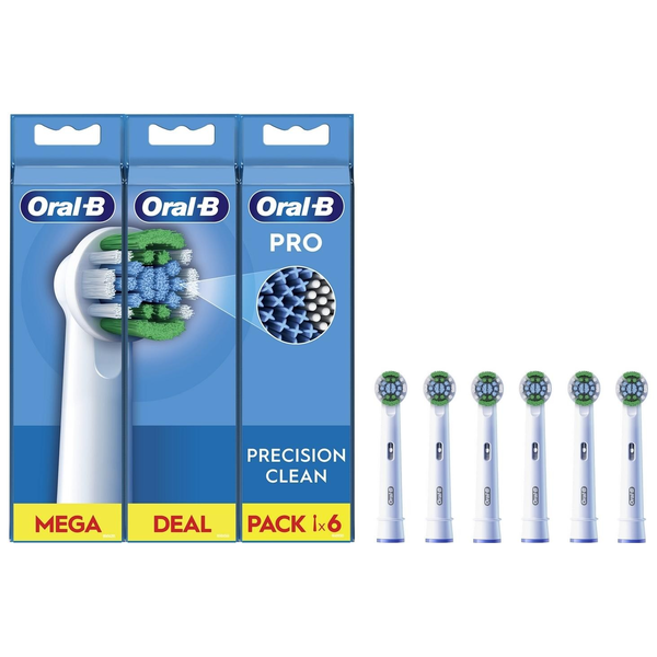Глави за четки за зъби Oral-B Pro Precision Clean, 6 броя