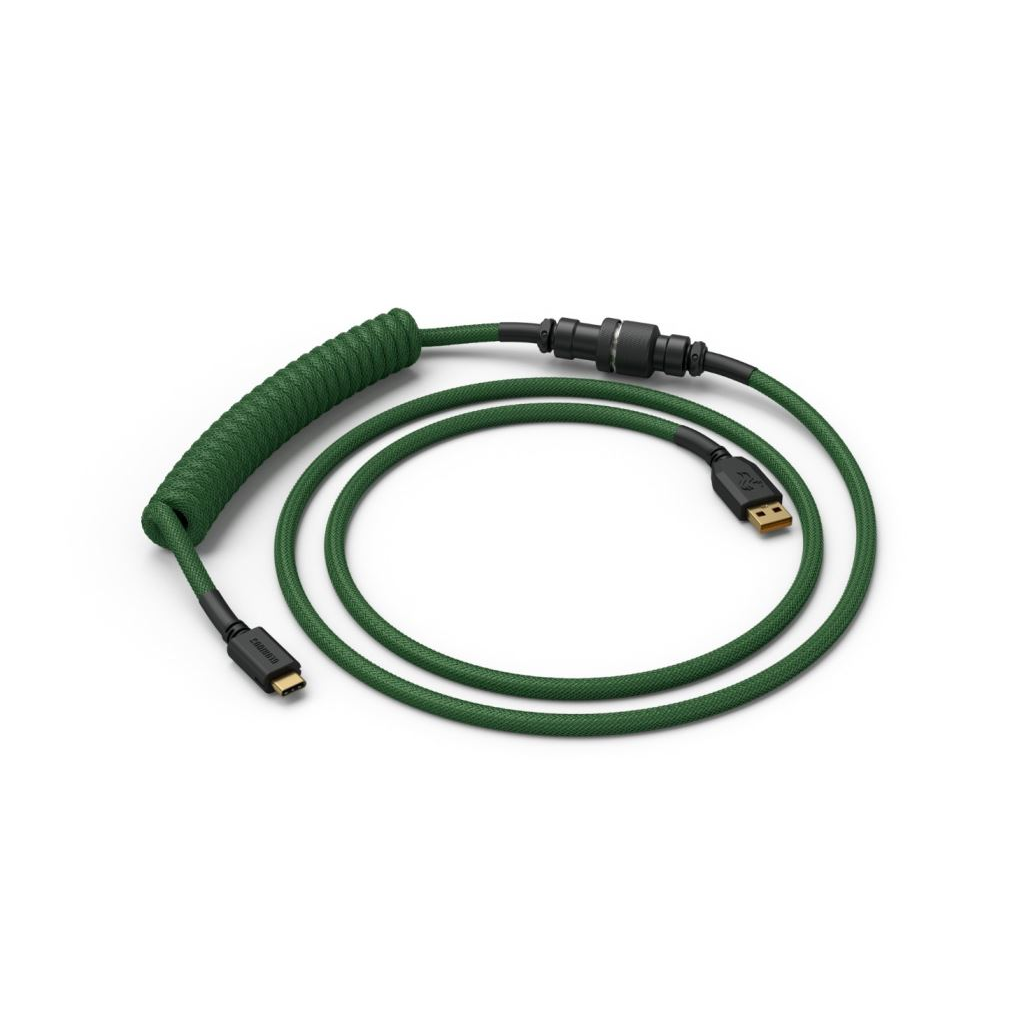 Glorious USB-C billentyűzet spirálkábel zöld (GLO-CBL-COIL-FG) (GLO-CBL-COIL-FG)
