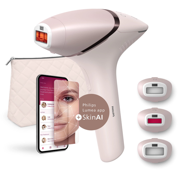 Philips Lumea Prestige BRI953/02 IPL-hårfjerner Intenst pulserende lys (IPL) Lyserød, Roseguld