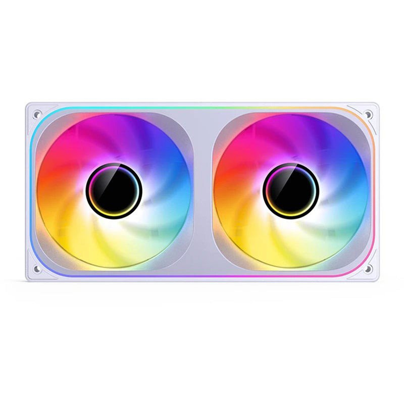Jonsbo ZB-240 Infinity Mirror ARGB 240mm PWM Rendszerhűtő ventilátor - Fehér (ZB-240W)