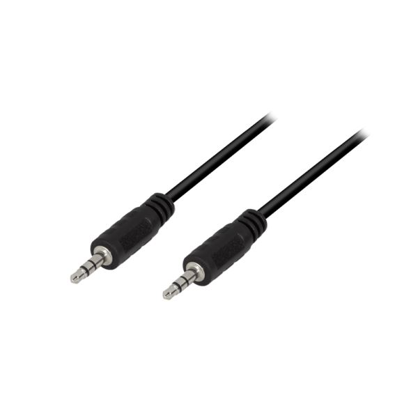 LogiLink Audiokabel 1x 3,5mm -> 1x 3,5mm St/St  1.00m bk