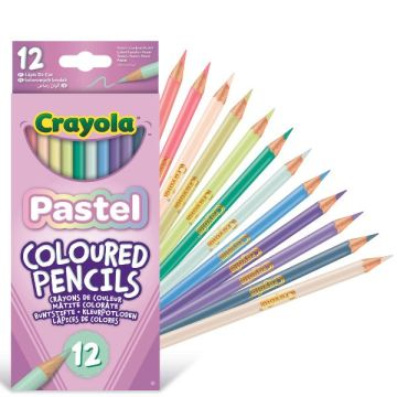 Crayola: Pasztell színes ceruza készlet - 12 db-os (68-3366) (68-3366)