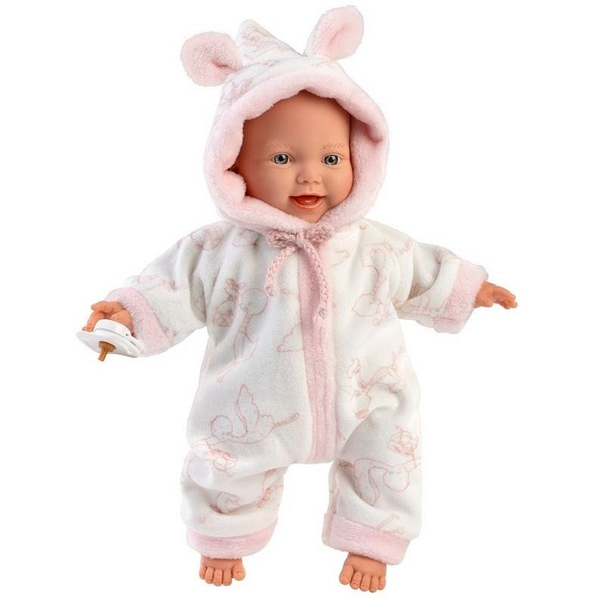 Llorens 63312 Little Baby Valósághű játék csecsemő, puha test, 32 cm