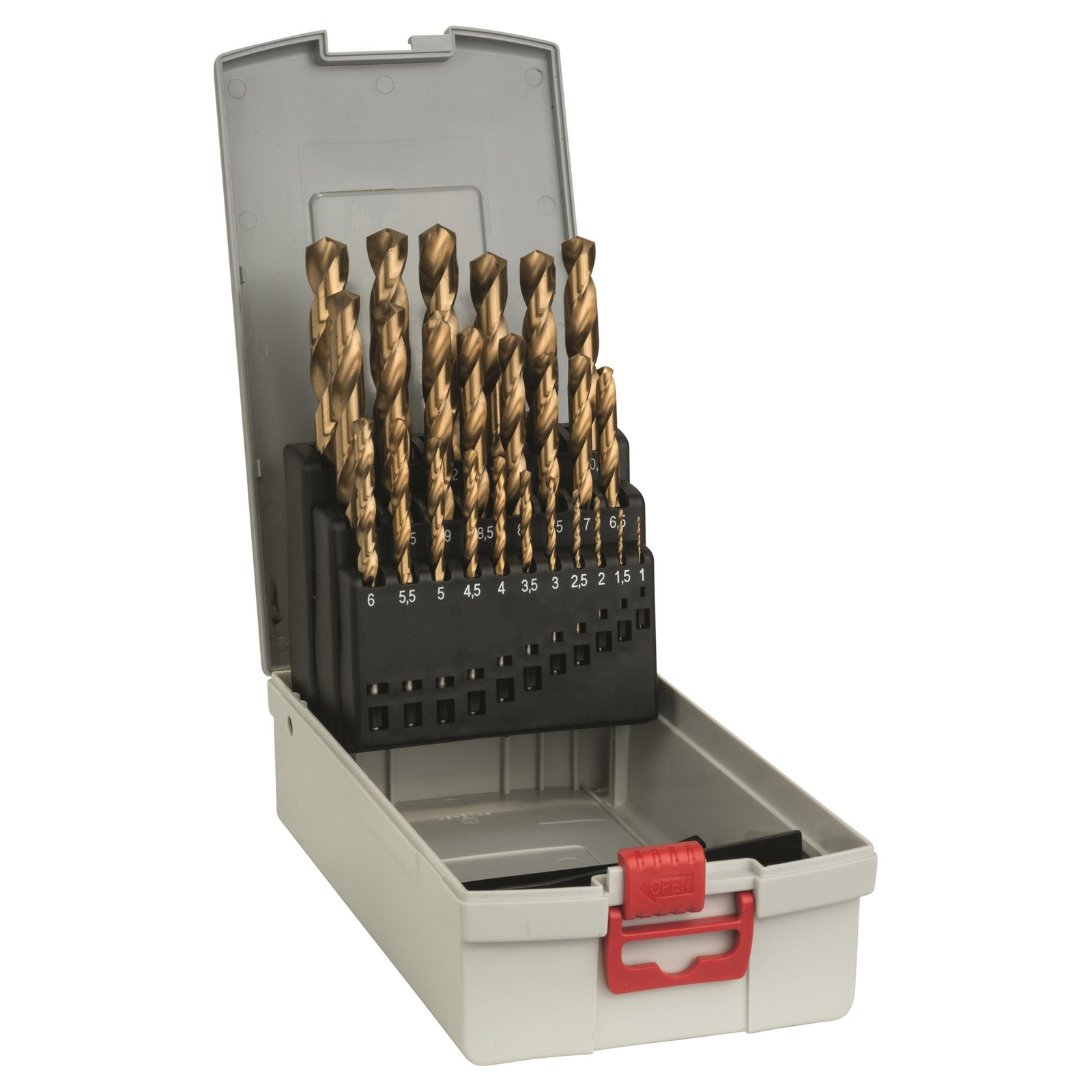 BOSCH 2608587019 ProBox spirál fémfúrószár készlet, HSS-TiN (titánbevonat), 25 db, 1-13 mm (2.608.587.019)