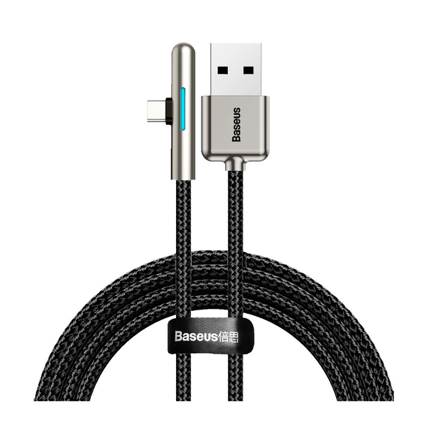 Кабел Baseus Mobile Game Elbow, USB-C, 4A, 40W, 2m, черен
