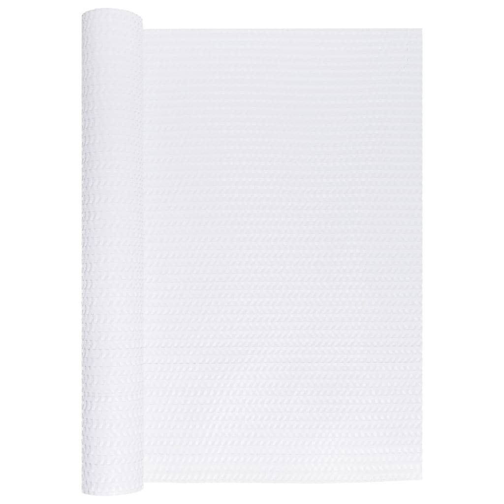 fehér polyrattan erkélyparaván 1000x90 cm (156293)