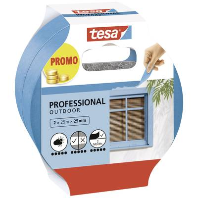 Tesa Professional Outdoor (56214-00000-03) Festő védőszalag Kék (H x Sz) 50 m x 25 mm 2 db (56214-00000-03)