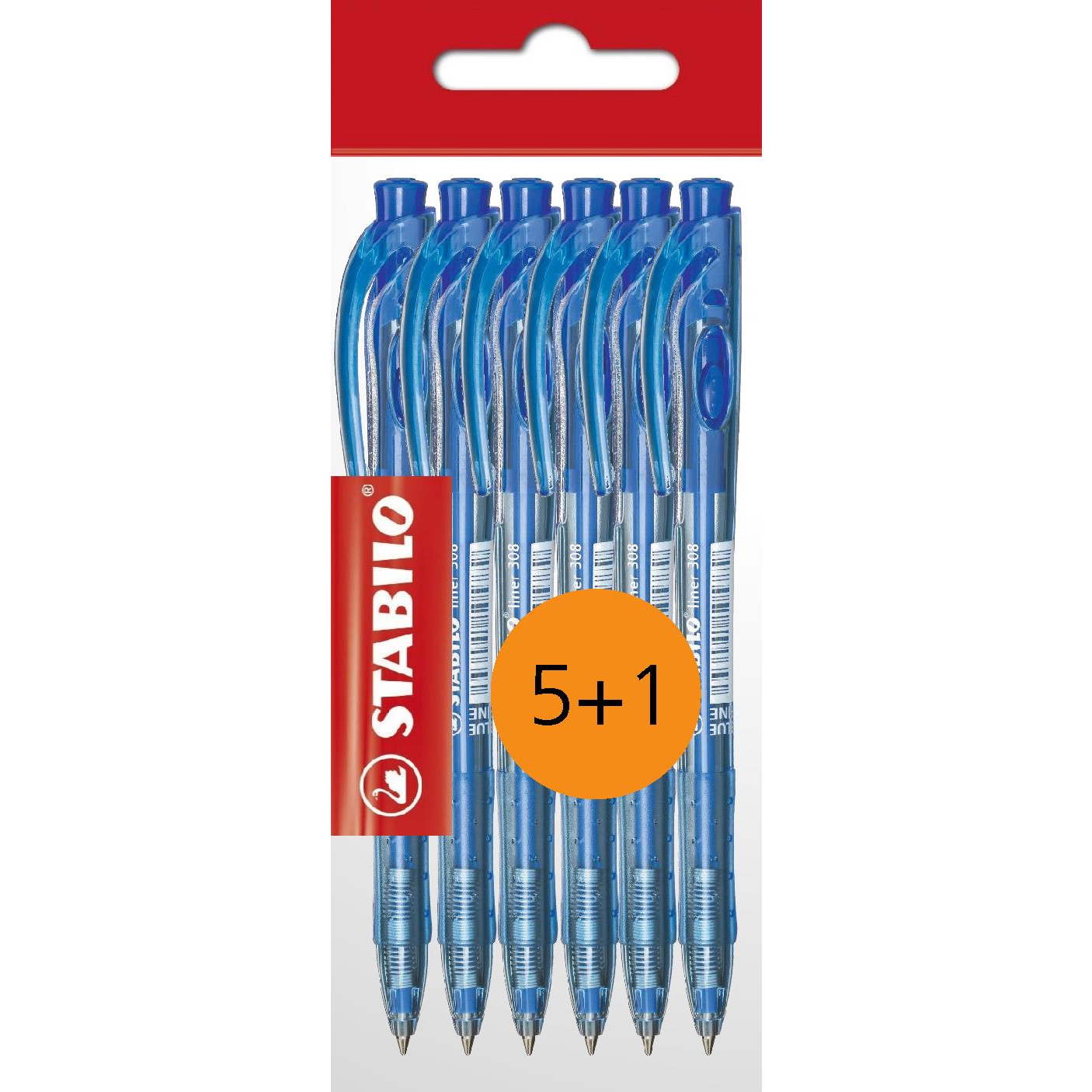 STABILO liner, kék - 6 db (4006381474368)