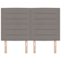 Tăblie design liniar gri taupe 140 cm țesătură