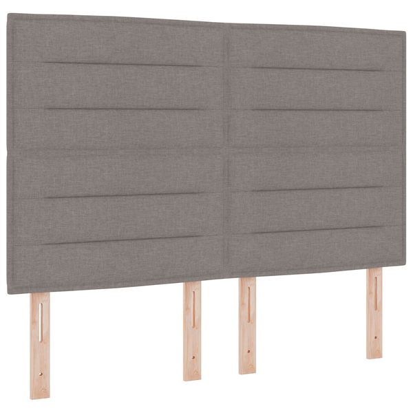 Tăblie design liniar gri taupe 140 cm țesătură