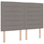 Tăblie design liniar gri taupe 140 cm țesătură