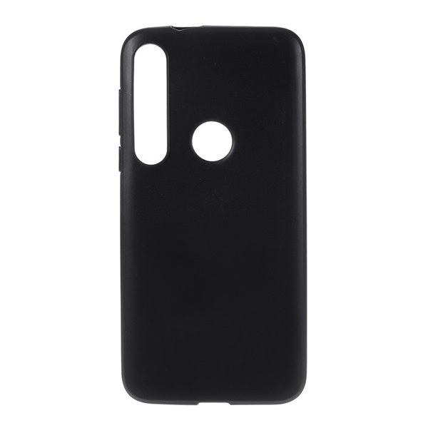 Szilikon telefonvédő (matt) FEKETE [Motorola Moto G8 Plus (XT2019)] (5996457957323)