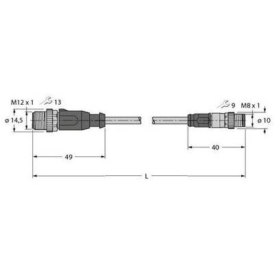 Turck 6936514 Érzékelő-/működtető összekötő, konfekcionált 1 db (6936514)