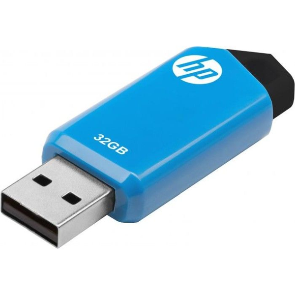 HP v150w USB-nøgle 32 GB USB Type-A 2.0 Sort, Blå
