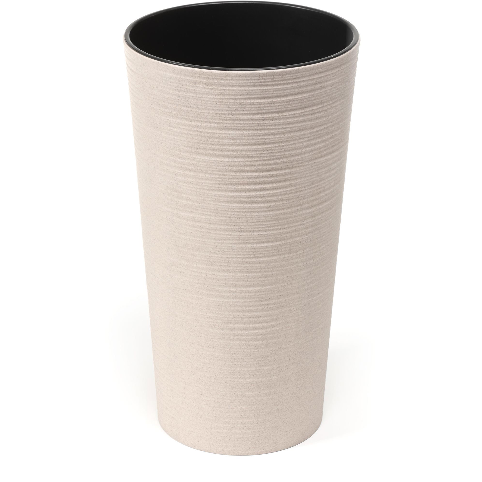 LAMELA LILIA ECO DLUTO virágcserép - rovátka, 30 cm átmérőjű, 57 cm magas, fehér (1311117403)