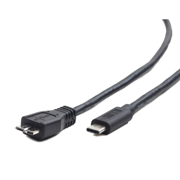 Gembird USB 3.0 micro-B M - USB Type-C M Adatkábel 1m Fekete