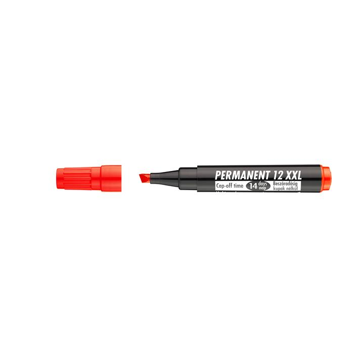 ICO Permanent 12 XXL 1-4mm Alkoholos marker - Piros (9580082002)