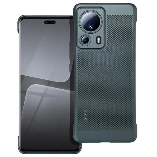 Gigapack Xiaomi 13 Lite légáteresztő, lyukacsos műanyag tok sötétzöld (GP-142651) (GP-142651)