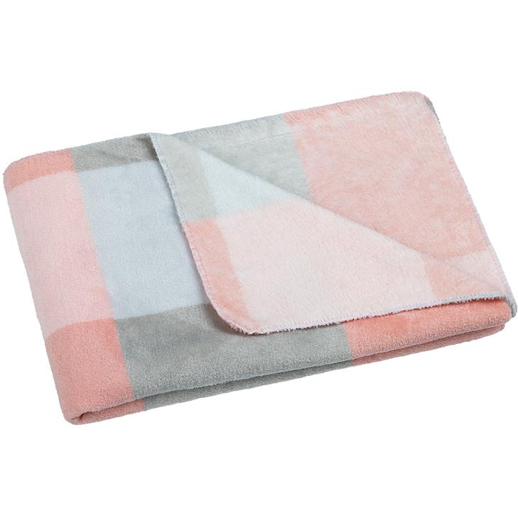 BELLATEX Korall Micro 1015 / 030 100 × 150 pink cube (11146)