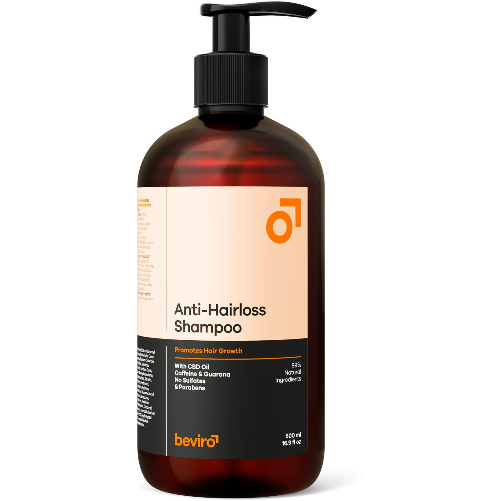 BEVIRO Természetes sampon hajhullás ellen 500 ml (8594191203248)