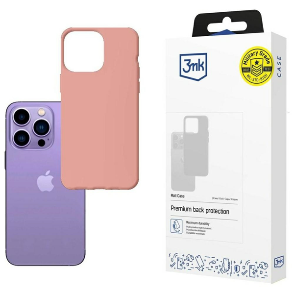 3mk Matt TPU anyagú Telefontok licsi Apple iPhone 14 Pro