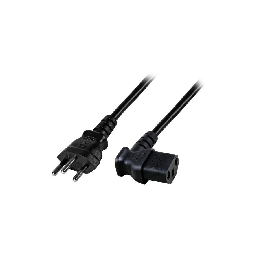 EFB EK483.1,8V2 Svájci Hálózati tápkábel 1,8m - Fekete (EK483.1,8V2)