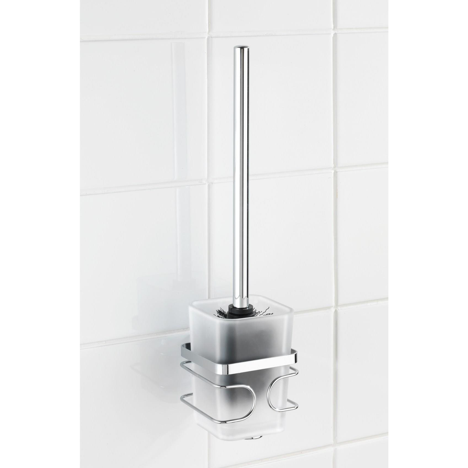 WENKO Premium WC-kefe, fúrásmentes, fényes fém (z20417100)