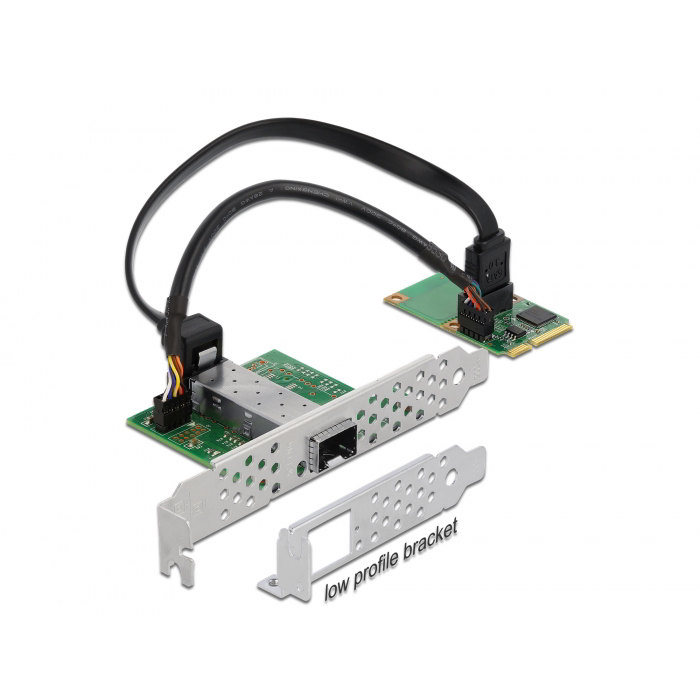 DeLOCK 95267 1xSFP port bővítő mini-PCIe kártya (95267)